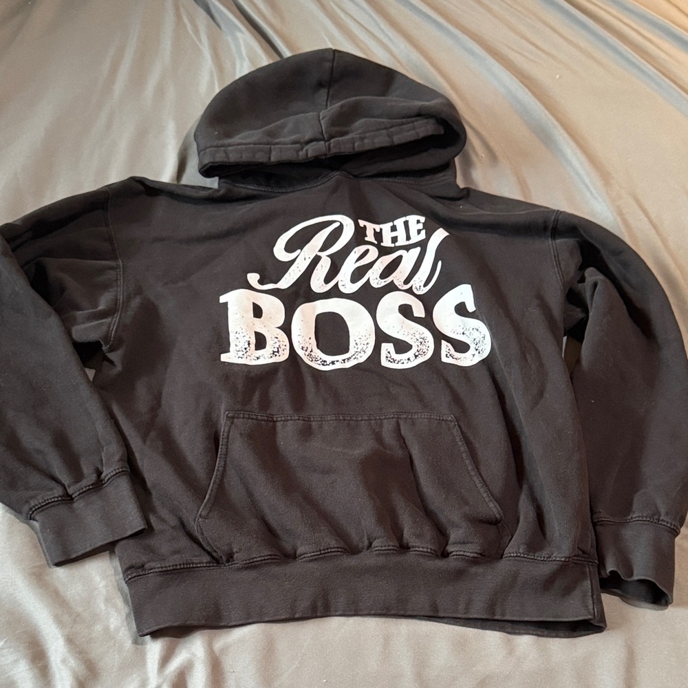 The Real Boss Black Hoodie